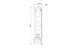 Produktzeichnung der Grundfos Brunnenpumpe SP 9-40. Hauptabmessungen: 2301 mm hoch, 139,5 mm breit, RP2-Anschluss.